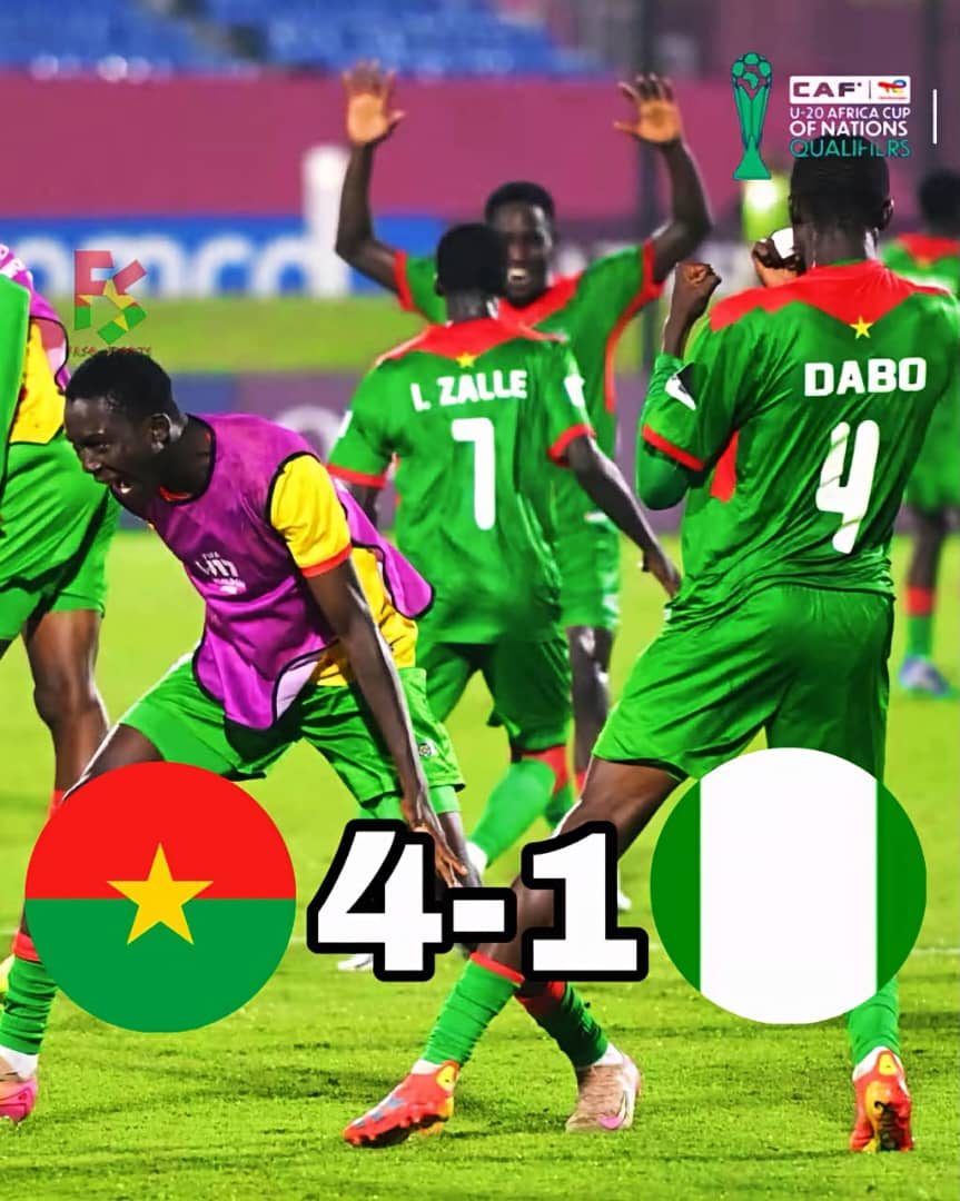 Final score Burkina Faso 4-1 Nigeria